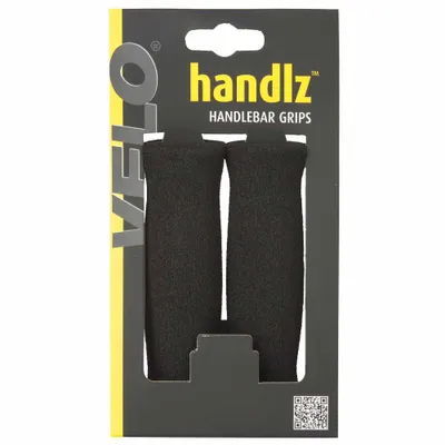 Produktbild von VELO MTB Griffe, Moosgummi, schwarz, hart, ergonomisch, 125mm, rutschfest, st...