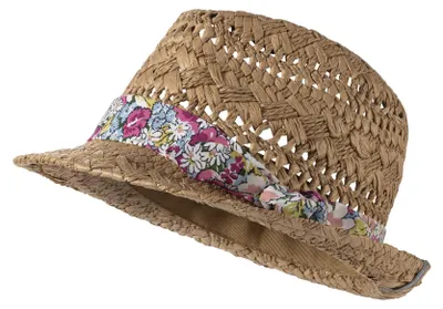 Productafbeelding van Sterntaler strooienhoed met bloemen - kinderhoed met UV-bescherming 50+ en bloemen