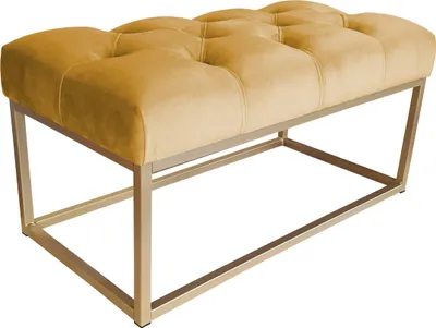 Obrázok produktu pre Lavica CHESTERFIELD LOFT, zlatá podstava, podnožka MG15