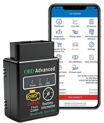Image de Outil de diagnostic automobile OBD2 Bluetooth avec connexion sans fil