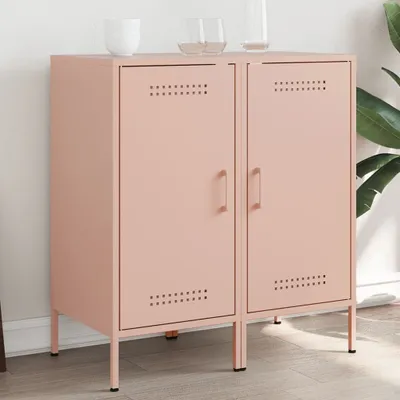 Produktbild von Möbel Sideboard/Kommode - elegantes Design - Buffetschrank -s 2er set - Rosa 36x39x79cm Stahl NEU842929 - Kommoden