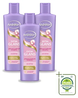 Obrázok produktu pre 3 ks šampónu Andrélon Extra Glans – 250 ml – veľké balenie