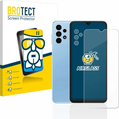 Produktbild von BROTECT Schutzglas für Samsung Galaxy A13 (Display+Kamera) Schutzfolie Panzer Folie Glas Display Schutz klar