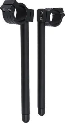 Image de 2 rehausseurs de guidon 41 mm/1,6 pouces avec fixation par serrage Modification ergonomique pour moto en alliage d'aluminium