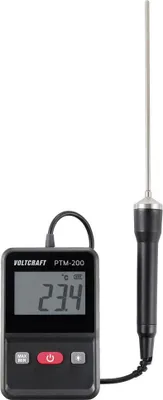 Immagine prodotto di VOLTCRAFT PTM-200 Termometro a inserzione Campo di misura temperatura -200 ... 200 °C Tipo di sonda Pt1000 Misura a contatto (VC-12920)