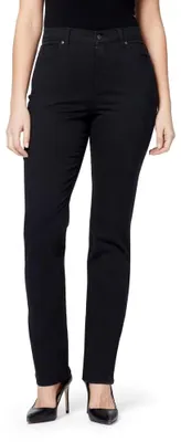 Produktbild von Gloria Vanderbilt Damen Petite Amanda Classic Tapered Jeans, schwarz, 40 Zierlic
