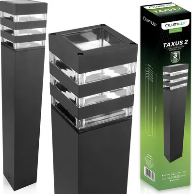 Obrázok produktu pre LUMILED svetlo na cestu vonkajšie stĺpikové svetlo vonkajšie stojacie svietidlo stojaca lampa vonkajšie svetlo vonkajšie osvetlenie záhradné svetlo svetlo na cestu 60cm IP44 zásuvka E27 max 13W