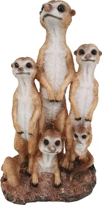 Produktbild von Dekofigur Erdmännchen Familie 40 x 21 x 12 cm
