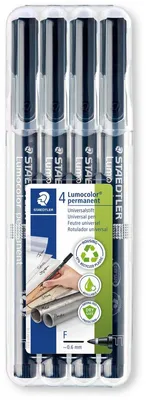 Produktbild von STAEDTLER 318-9WP4HZ Feinschreiber Lumocolor® permanent Universalstift