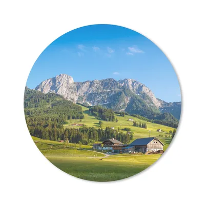 Produktbild von MuchoWow® Mauspad Mousepad Berg - Himmel - Wald 30x30 cm - Mousepads - Maus Mat - Pad - Mausunterlage - Tischunterlage - Schreibtischmatten
