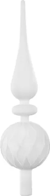 Produktbild von Christbaumspitze XL Glas 31cm, 1 Stück, Auswahl:Just White - weiß