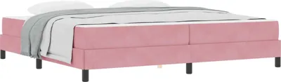 Immagine prodotto di Letto a molle con materasso Rosa 200 x 200 cm Tessuto