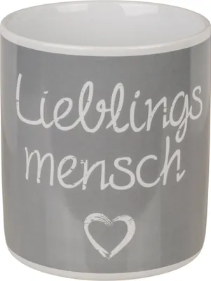 Produktbild von Lieblingsmensch Tasse Jumbo 850 ml Geschenk Kaffeetasse Steingut Becher