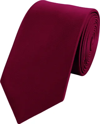 Produktbild von Fabio Farini - 1 Stück Herren Krawatte Rot - verschiedene Rote Männer Schlips in 6cm Schmal (6cm), Dunkelrot - Crimson Crystal