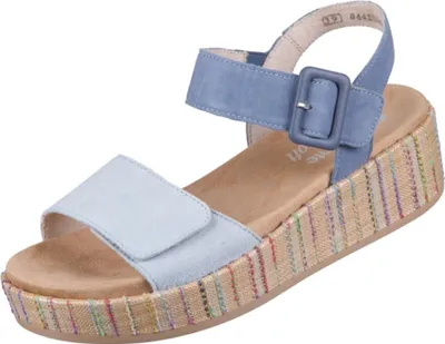 Produktbild von Remonte Damen-Sandalette Lite n Soft Jeans-Blau-Mehrfarbig, Farbe:blau, EU Größe:43