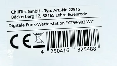 Produktbild von Digitale Funk-Wetterstation 'CTW-902 Wi'