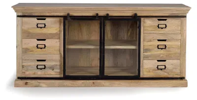 Zdjęcie produktu dla Aurora sideboard made of mango wood, 85 cm x 180 cm x 45 cm Giner y Colomer