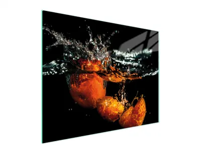 Produktbild von Hygienisches, kratzfestes Schneidebrett aus gehärtetem Glas, 52x40 cm, Obstdesign