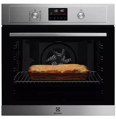 Produktbild von 72-liter-einbaubackofen (60 cm) mit pyrolyse-selbstreinigung, edelstahl Electrolux EBF4P46X2