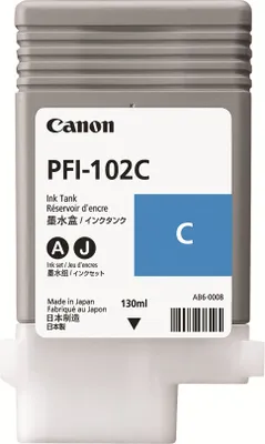 Immagine prodotto di Canon LUCIA PFI-102 C - Tintenbehälter - 1 x pigmentiertes Zyan (0896B001)