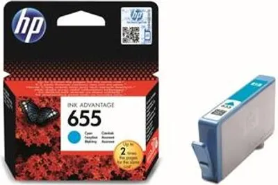 Obrázek produktu pro HP 655 Azurová originální inkoustová kazeta Advantage, Standardní výtěžnost, Azurová, Inkoust na bázi barvy, 1 kusů, 600 str.