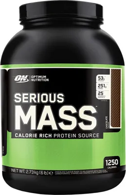 Image de Optimum Nutrition Serious Mass 2720 g chocolat / Gainers / Gainer premium avec augmentation des calories