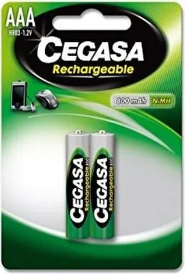 Produktbild von Cegasa wiederaufladbare Batterie hr03 800 mah 1,2v bl.2 uds