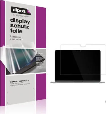 Produktbild von 2x Schutzfolie für Apple MacBook Air 15 Zoll M4 2025 klar Displayschutzfolie Folie Display Schutz dipos