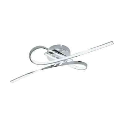 Image de Plafonnier LED Chrome Blanc Selvina