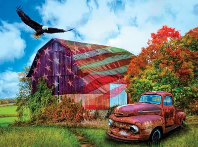 Immagine prodotto di SunsOut Puzzle Patriotic Meadows - 1000 Teile Puzzle