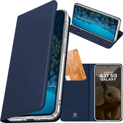Produktbild von Handyhülle mit Klappe für Galaxy A37 5G, Dux Ducis Skin Pro, Dunkelblau