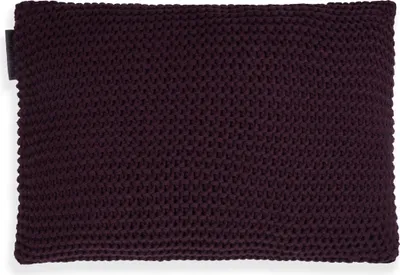 Produktbild von Knit Factory Vinz Kissen - Aubergine - 60x40 cm