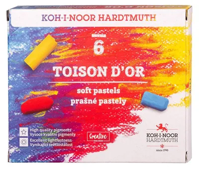 Produktbild von Schul-Pastellkreide - Softpastelle im 6er Pack