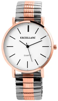 Produktbild von Herrenuhr Armbanduhr Edelstahl Zugband bicolor Analog Quartzwerk