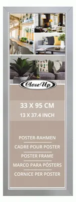 Produktbild von Posterrahmen 33 x 95 cm silber