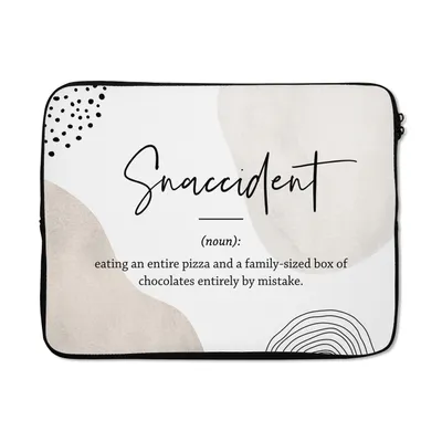 Obrázok produktu pre Puzdro na notebook 17 palcov Príslovia - Snaccident - Citáty - Slovník - Snaccident definition Taška na notebook