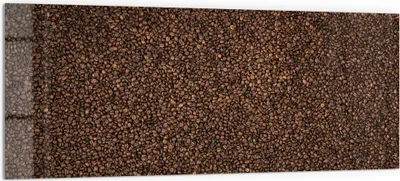 Produktbild von DEQORI Küchenrückwand Glas 125x50 cm 'Kaffeebohnenmeer' Spritzschutz Bad Rückwand Küche