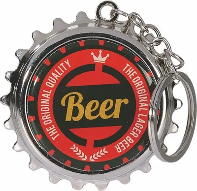 Produktbild von Flaschenöffner Schlüsselanhänger Kapselheber Bier Öffner Kronkorken Vintage Beer The Original Lager Beer