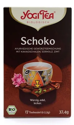 Produktbild von YOGI TEA Schoko ayurvedische Gewürzteemischung, 17 St. Filterbeutel