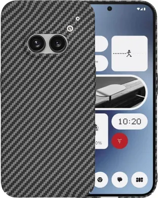 Productafbeelding van Techsuit Carbonite FiberShell achterhoes voor de Nothing Phone (2a) / (2a) Plus - Zwart