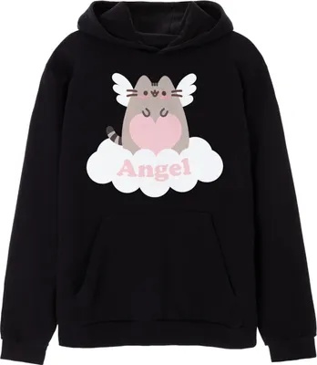 Produktbild von Pusheen - Mikina s kapucňou pre ženy NS7876 (XXL) (čierna)