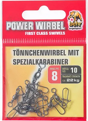 Produktbild von Tönnchenwirbel mit Spezialkarabiner Gr. 10