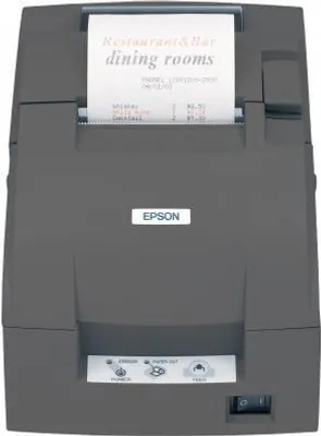Produktbild von Epson TM-U220IIB (102B0): USB, PS, NE sensor, EDG, 16 Zeichen pro Zoll, Dunkles Grau, 20 KB, 64 dB, ESC/POS, USB 2.0