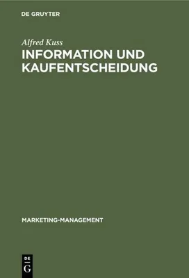 Produktbild von Information und Kaufentscheidung