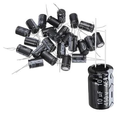 Elektrolytkondensator 10 µF 450 V 13x20 mm 24 St.