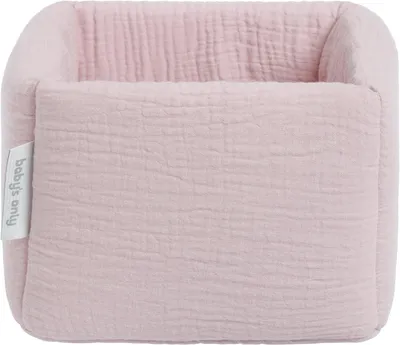 Produktbild von Aufbewahrungskorb Kinderzimmer, 100 % Baumwolle, altrosa, für Babysachen