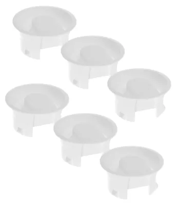 6er-Set Ersatzdeckel für Glaskaraffen, Kunststoff, spritzwasserdicht
