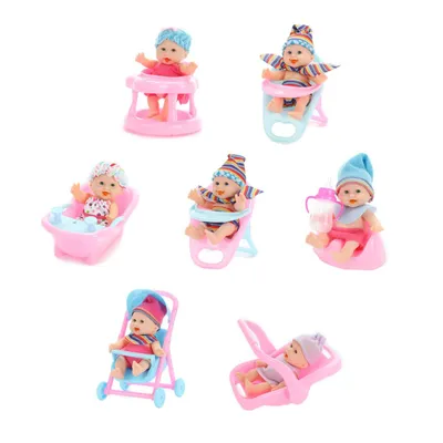 Image de Baby Beau Mini Baby Doll Assis, 12cm