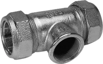 Produktbild von GEBO Armaturen Klemmverbinder T-Stück, mit IG, DN25, Typ T, 1 Stk.