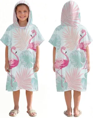 Imagen del producto de Bata de surf con capucha, de secado rápido, talla única, ideal para la playa y la natación